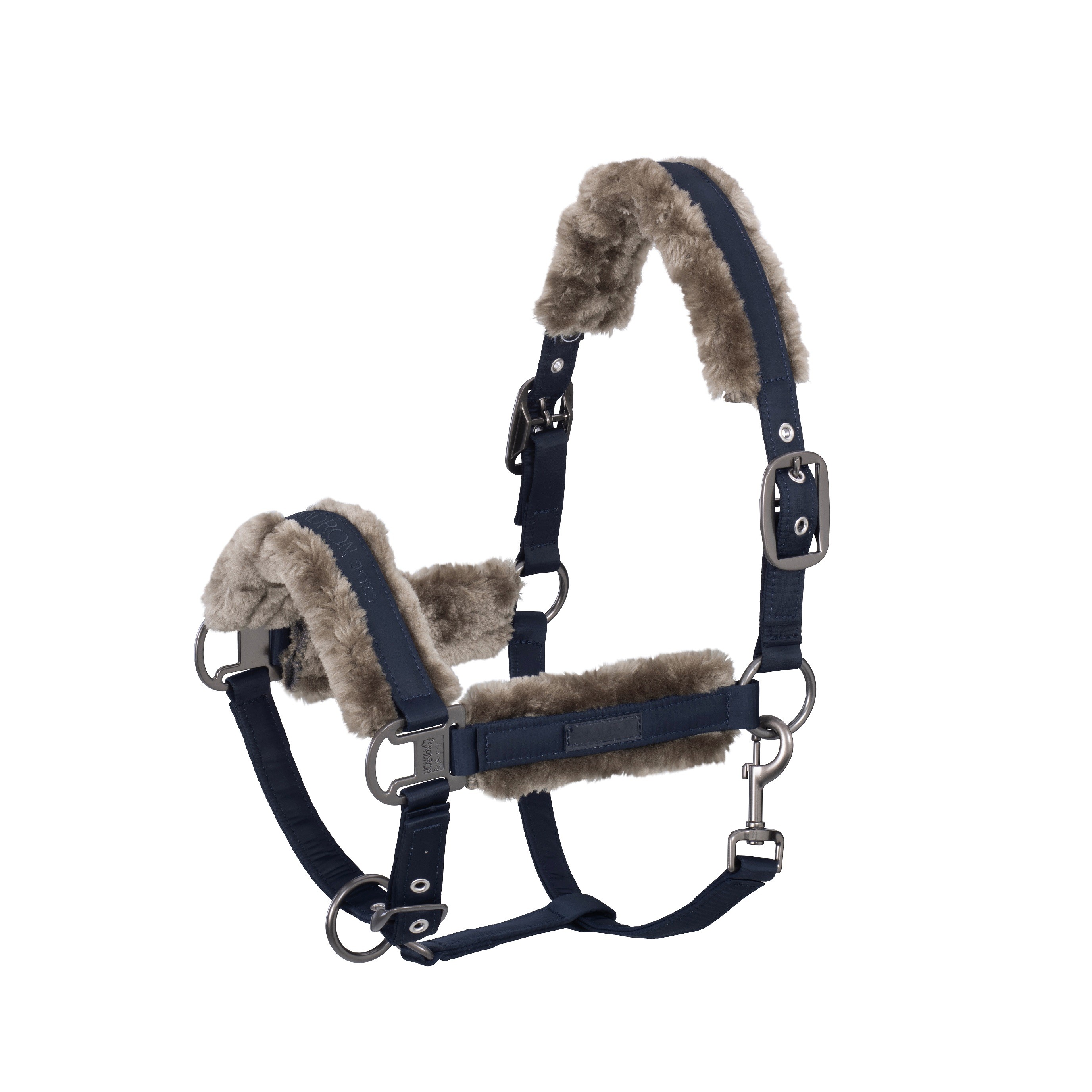 Eskadron Headcollar Doublepin Glossy Fauxfur Classic Sports Navy