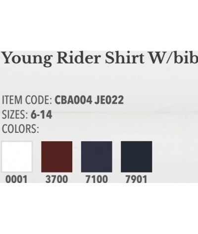 Cavalleria Toscana Young Riders Shirt W/Bib