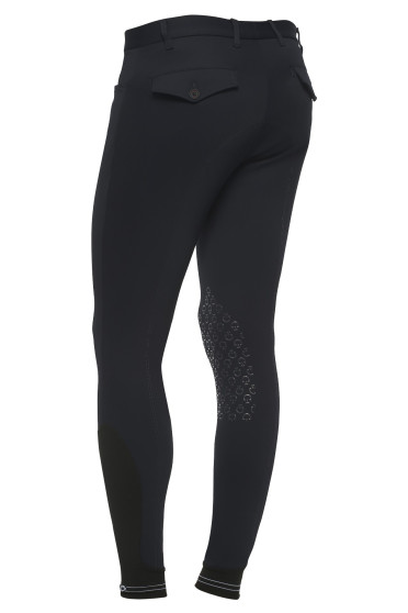 Men's New Grip System Breeches W/Perforated Logo Tape Navy (Pique Fabric) Men's New Grip System Breeches W/Perforated Logo Tape Navy (Pique Fabric)