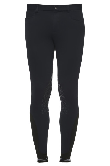 Men's New Grip System Breeches W/Perforated Logo Tape Navy (Pique Fabric) Men's New Grip System Breeches W/Perforated Logo Tape Navy (Pique Fabric)