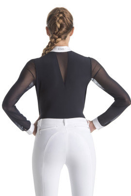 Ego 7 wedstrijdshirt Rita, lange mouwen die doorschijnend zijn. leverbaar in wit en blauw Ego 7 wedstrijdshirt Rita, lange mouwen die doorschijnend zijn. leverbaar in wit en blauw