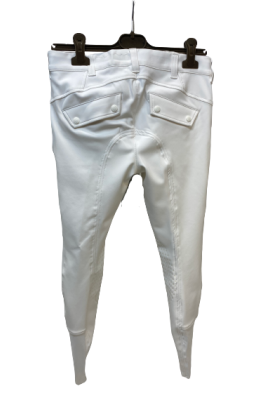 Vestrum Men's Riding Breeches Berlino Knee Grip White Vestrum Men's Riding Breeches Berlino Knee Grip White