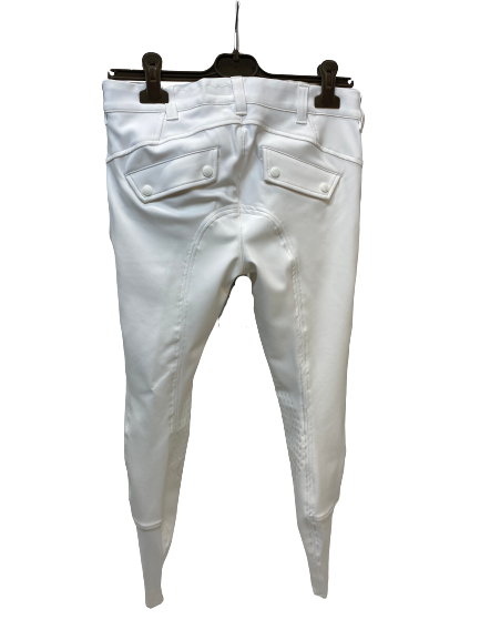 Vestrum Men's Riding Breeches Berlino Knee Grip White Vestrum Men's Riding Breeches Berlino Knee Grip White