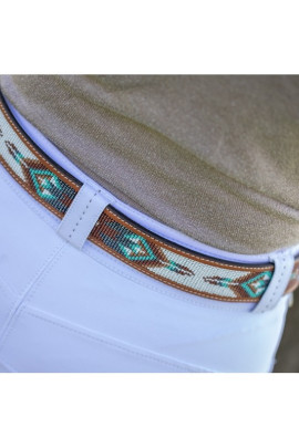 Penelope Leprevost Pearl Belt Brandy & Turquoise