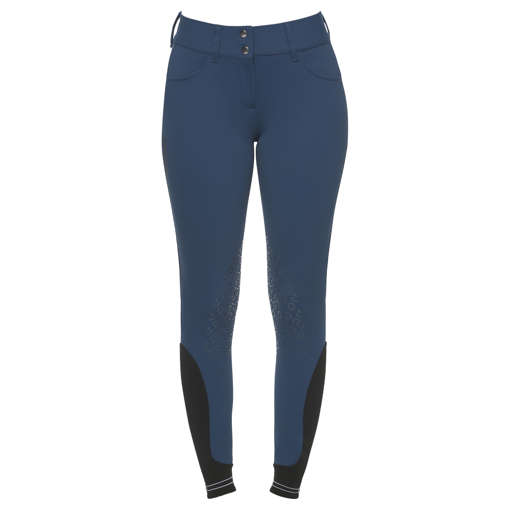 American Logo Tape Breeches Knee Grip (Piqué) Blue Cavalleria Toscana American Logo Tape Breeches Knee Grip (Piqué) Blue Cavalleria Toscana