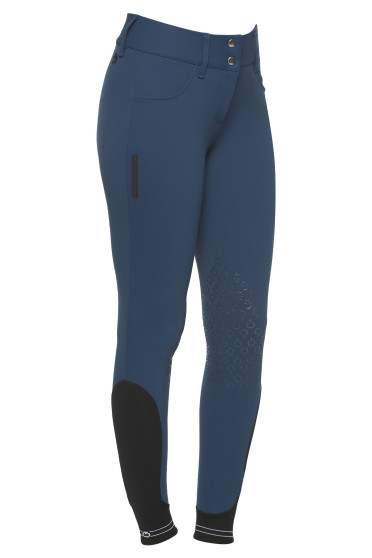 American Logo Tape Breeches Knee Grip (Piqué) Blue Cavalleria Toscana American Logo Tape Breeches Knee Grip (Piqué) Blue Cavalleria Toscana