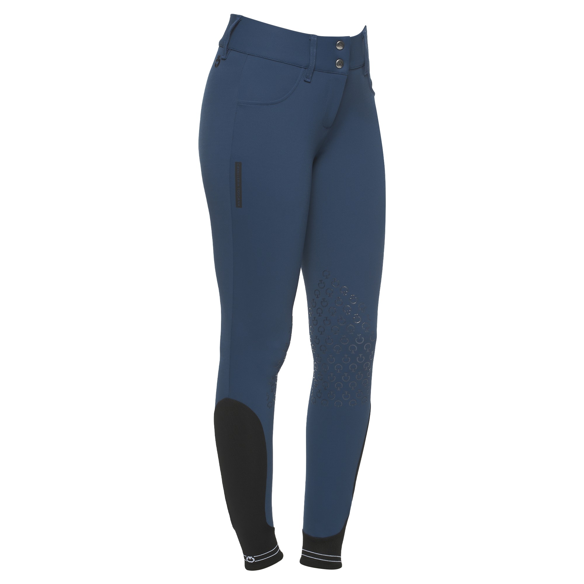 American Logo Tape Breeches Knee Grip (Piqué) Blue Cavalleria Toscana American Logo Tape Breeches Knee Grip (Piqué) Blue Cavalleria Toscana