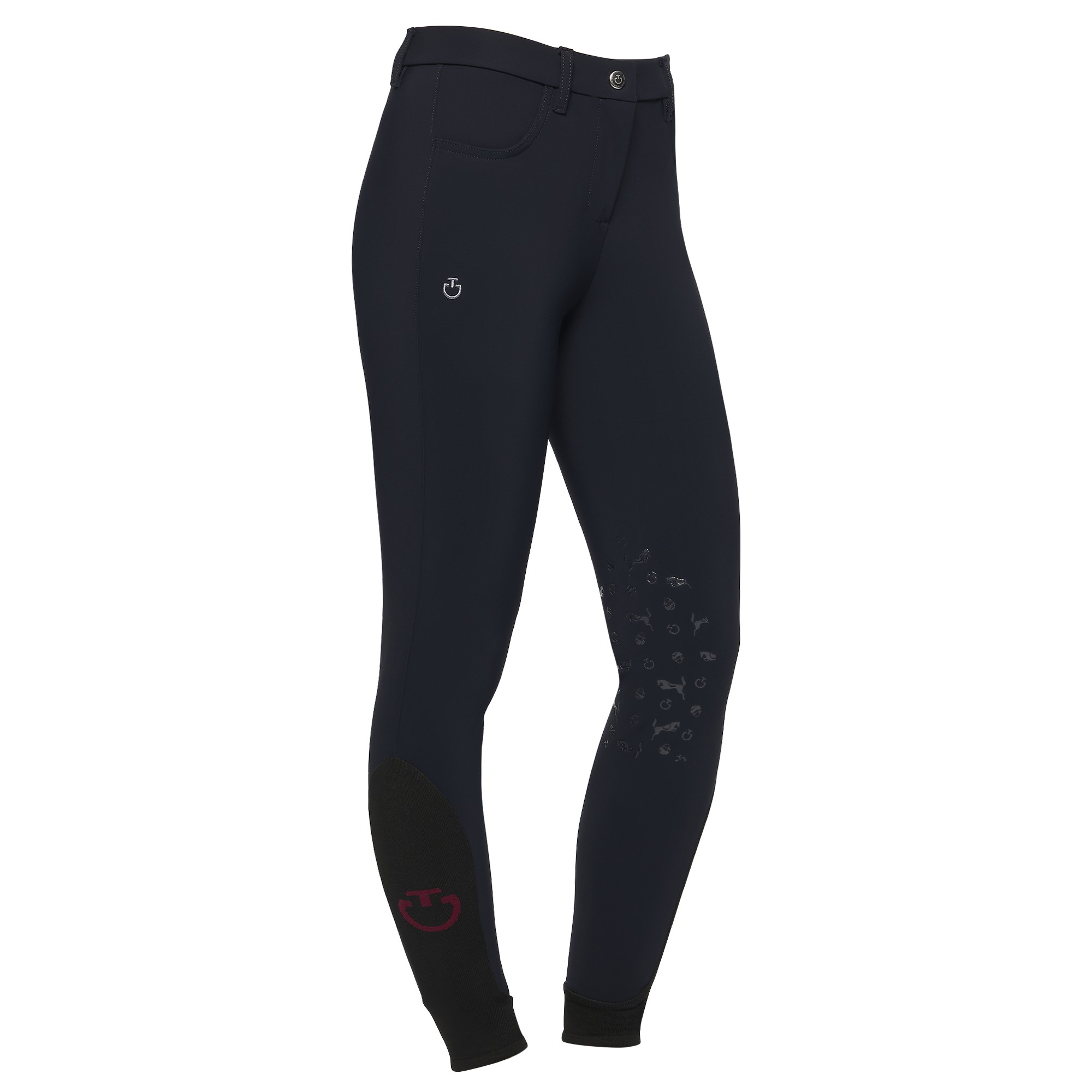 Girls CT Horse And Helmet Riding Breeches Navy Blue Cavalleria Toscana Girls CT Horse And Helmet Riding Breeches Navy Blue Cavalleria Toscana