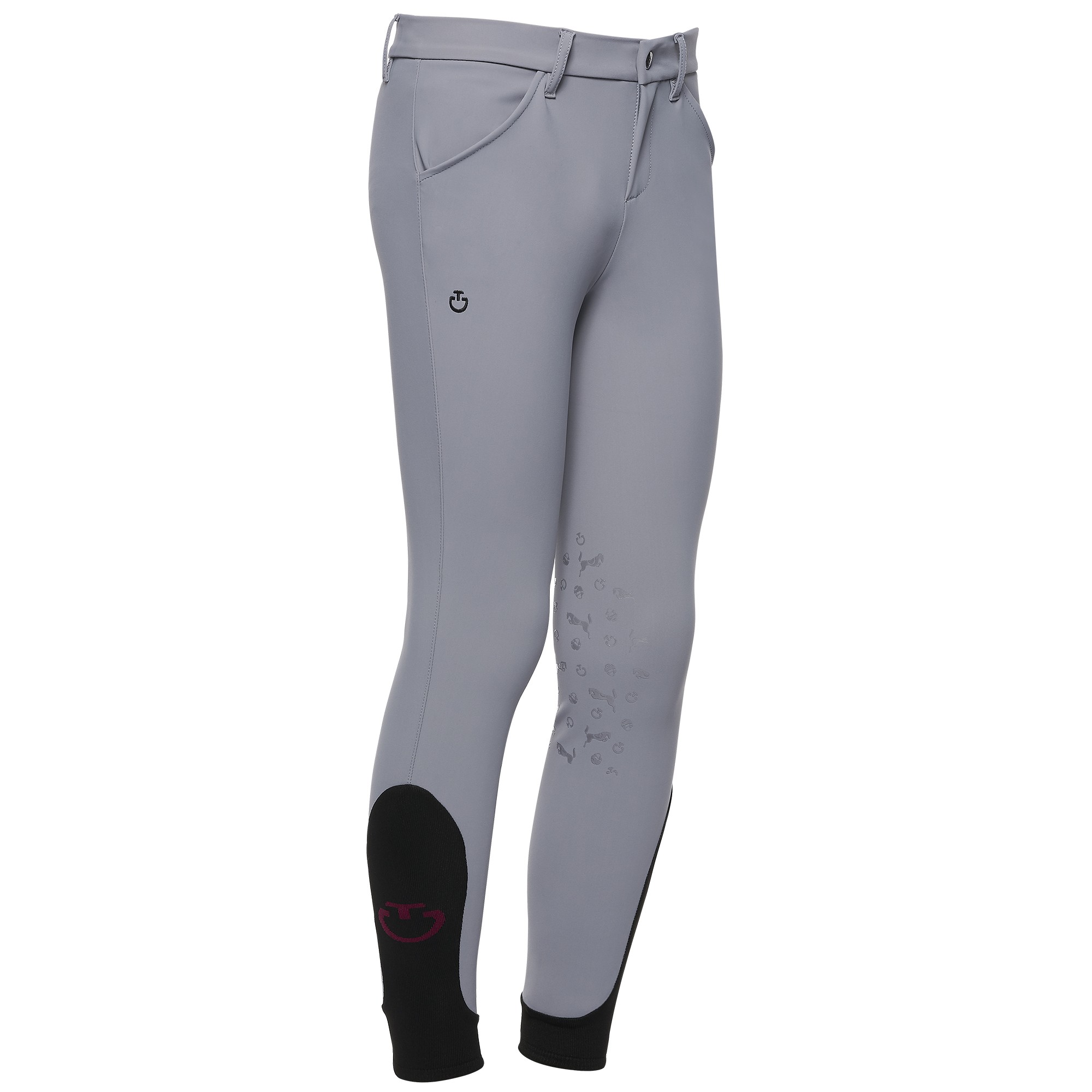 Unisex CT Horse And Helmet Riding Breeches Light Grey Cavalleria Toscana Unisex CT Horse And Helmet Riding Breeches Light Grey Cavalleria Toscana
