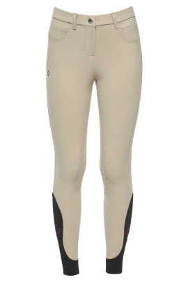 Ridershouse: Cavalleria Toscana Girls Color Grip Breeches Color Beige Ridershouse: Cavalleria Toscana Girls Color Grip Breeches Color Beige