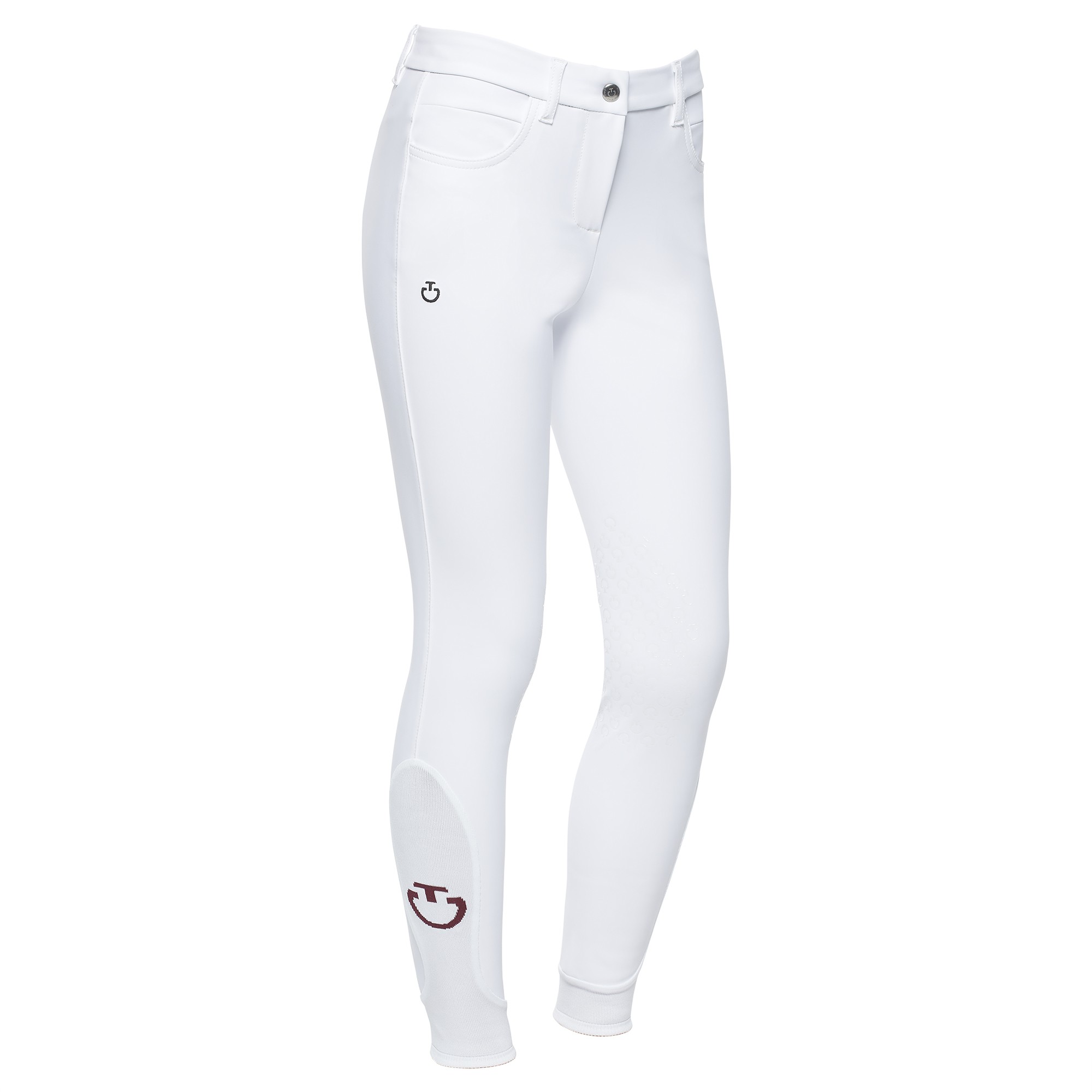 Cavalleria Toscana Girls Color Grip Breeches - White Cavalleria Toscana Girls Color Grip Breeches - White