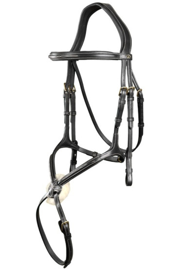 Dyon Figure 8 Noseband Bridle 'D Collection' Mexicaanse neusriem met Bontje Dyon Figure 8 Noseband Bridle 'D Collection' Mexicaanse neusriem met Bontje
