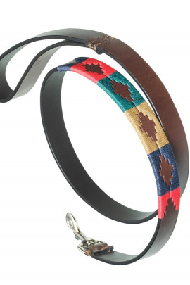 Pampeano Leather Dog Lead Navida