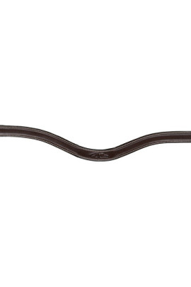 Dyon Flat Leather V-Shaped Browband 'D Collection'