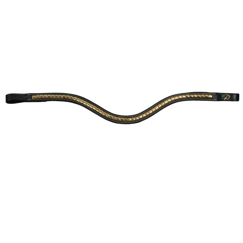 Dyon Brass Clincher V-Shaped Browband 'D Collection' Dyon Brass Clincher V-Shaped Browband 'D Collection'