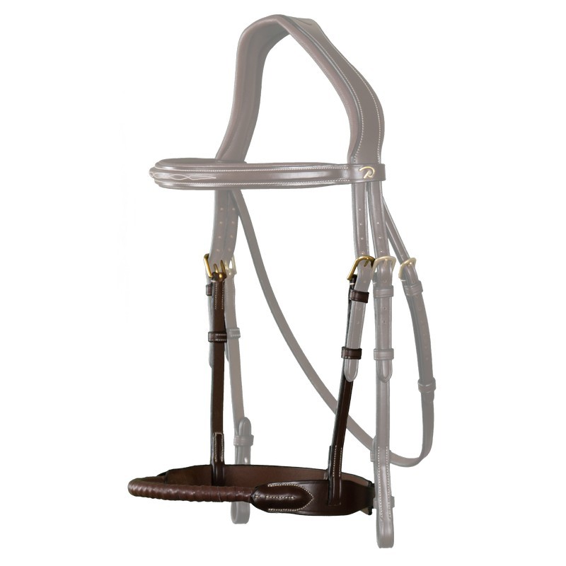 Dyon Leather Covered Rope Noseband 'D Collection' Dyon Leather Covered Rope Noseband 'D Collection'