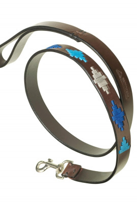 Pampeano Leather Dog Lead Cielo