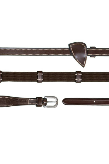 Dyon (16mm) Web Reins With 7 Leather Loops 'Working Collection' Dyon (16mm) Web Reins With 7 Leather Loops 'Working Collection'