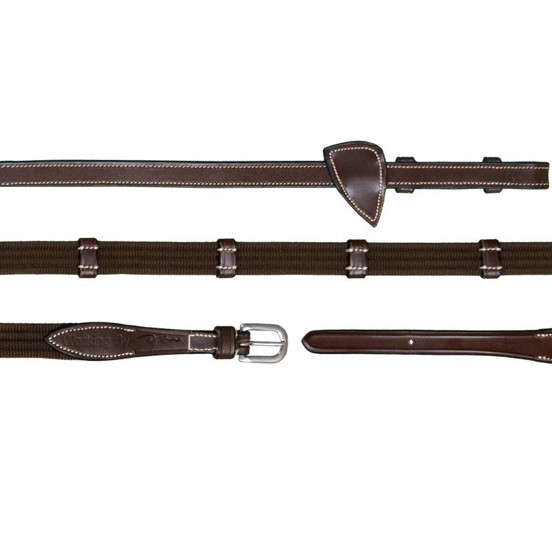 Dyon (16mm) Web Reins With 7 Leather Loops 'Working Collection' Dyon (16mm) Web Reins With 7 Leather Loops 'Working Collection'