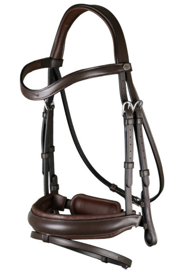 Dyon Matte Large Crank Noseband Bridle With Flash 'Working Collection' Dyon Matte Large Crank Noseband Bridle With Flash 'Working Collection'