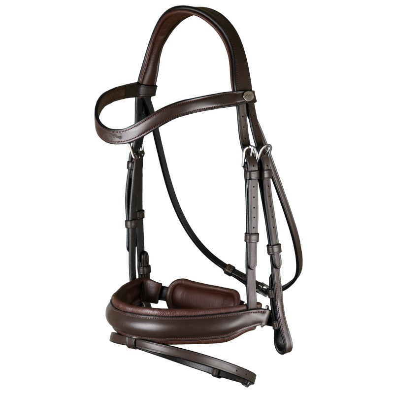 Dyon Matte Large Crank Noseband Bridle With Flash 'Working Collection' Dyon Matte Large Crank Noseband Bridle With Flash 'Working Collection'
