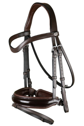 Dyon Patent Large Crank Noseband Bridle With Flash 'Working Collection'