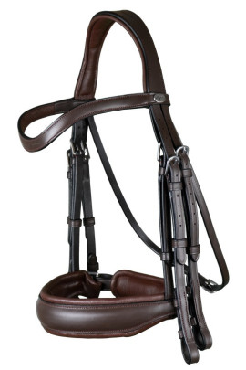 Dyon Matte Large Crank Noseband Double Bridle 'Working Collection' Dyon Matte Large Crank Noseband Double Bridle 'Working Collection'