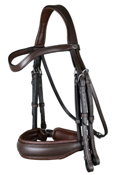 Dyon Matte Large Crank Noseband Double Bridle 'Working Collection' Dyon Matte Large Crank Noseband Double Bridle 'Working Collection'
