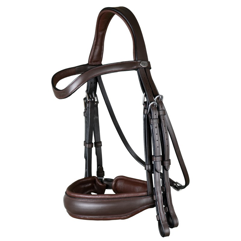 Dyon Matte Large Crank Noseband Double Bridle 'Working Collection' Dyon Matte Large Crank Noseband Double Bridle 'Working Collection'