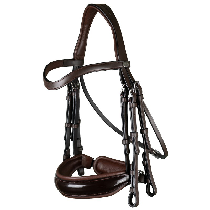 Dyon Patent Large Crank Noseband Double Bridle 'Working Collection' Dyon Patent Large Crank Noseband Double Bridle 'Working Collection'