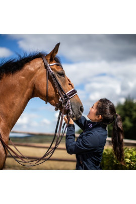 Dyon Patent Large Crank Noseband With White Padding Double Bridle 'Working Collection' Dyon Patent Large Crank Noseband With White Padding Double Bridle 'Working Collection'