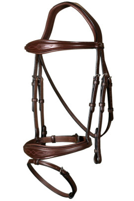 Dyon Anatomic Flash Noseband Bridle 'New English Collection' Dyon Anatomic Flash Noseband Bridle 'New English Collection'