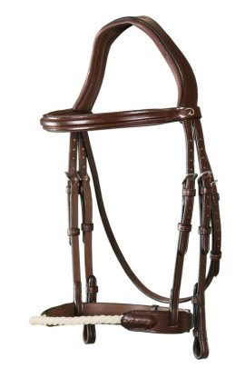 Dyon Rope Noseband Bridle 'New English Collection' Touwen neusriem