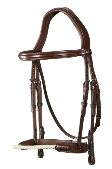 Dyon Rope Noseband Bridle 'New English Collection' Touwen neusriem Dyon Rope Noseband Bridle 'New English Collection' Touwen neusriem