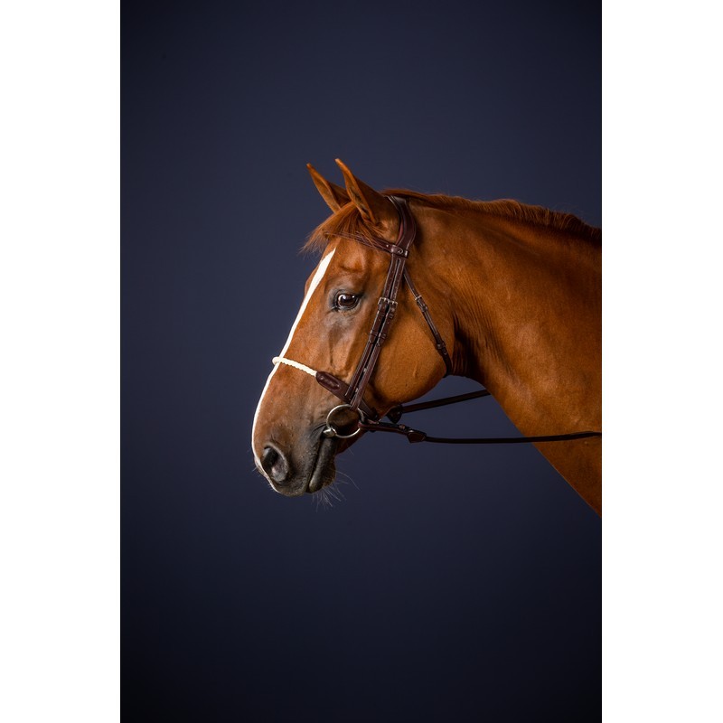 Dyon Rope Noseband Bridle 'New English Collection' Touwen neusriem Dyon Rope Noseband Bridle 'New English Collection' Touwen neusriem