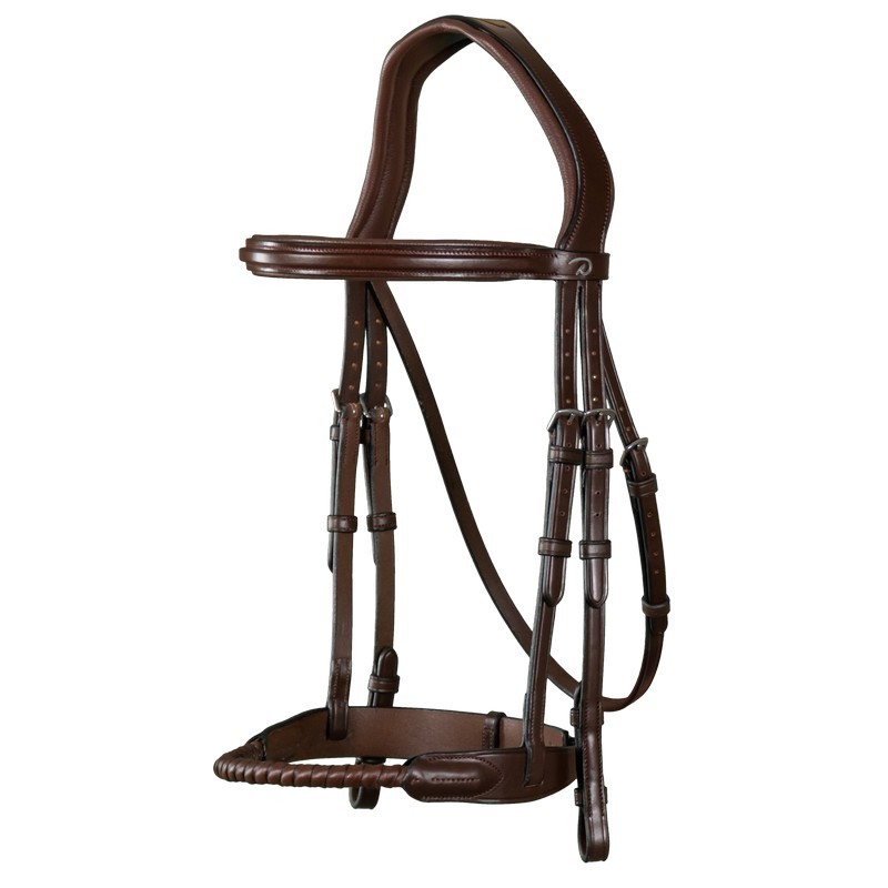 Dyon Leather Covered Rope Noseband 'New English Collection' also available in Brown Dyon Leather Covered Rope Noseband 'New English Collection' also available in Brown