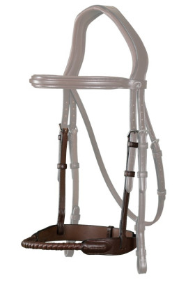Dyon Leather Covered Rope Noseband 'New English Collection'