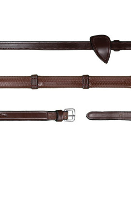 Dyon Rubber (16mm) With 7 Leather Loops Reins 'New English Collection'
