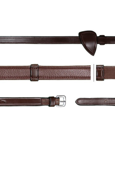 Dyon (13mm) Hunter Reins With 7 Leather Loops 'New English Collection' Dyon (13mm) Hunter Reins With 7 Leather Loops 'New English Collection'