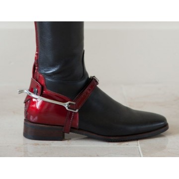 Secchiari Riding Boots Red Saffiano