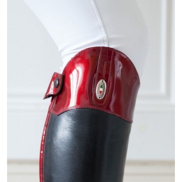 Secchiari Riding Boots Red Saffiano