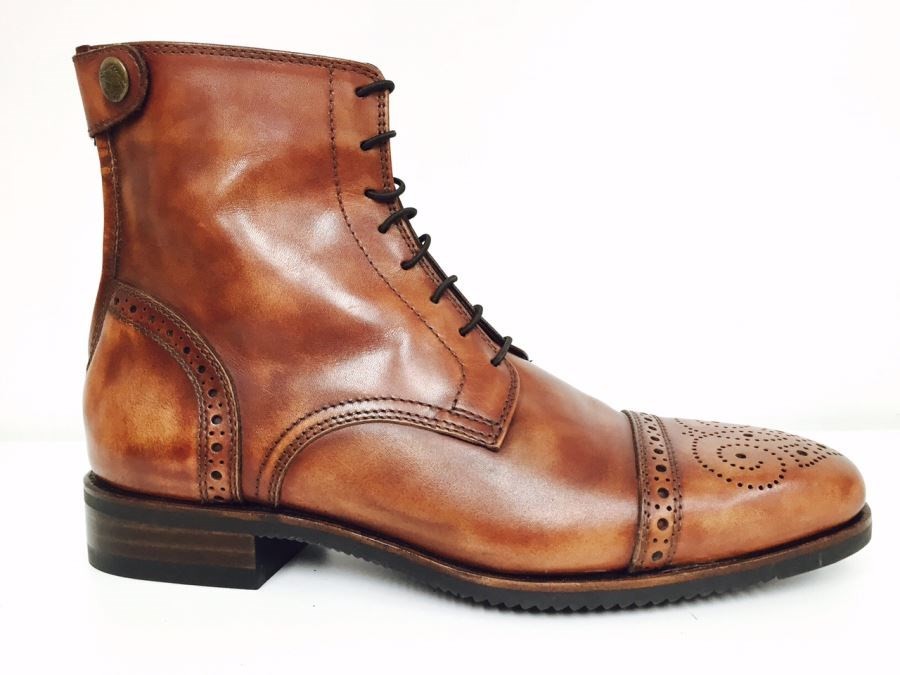 Secchiari Jodhpurs Antique Brown with Brogue Secchiari Jodhpurs Antique Brown with Brogue