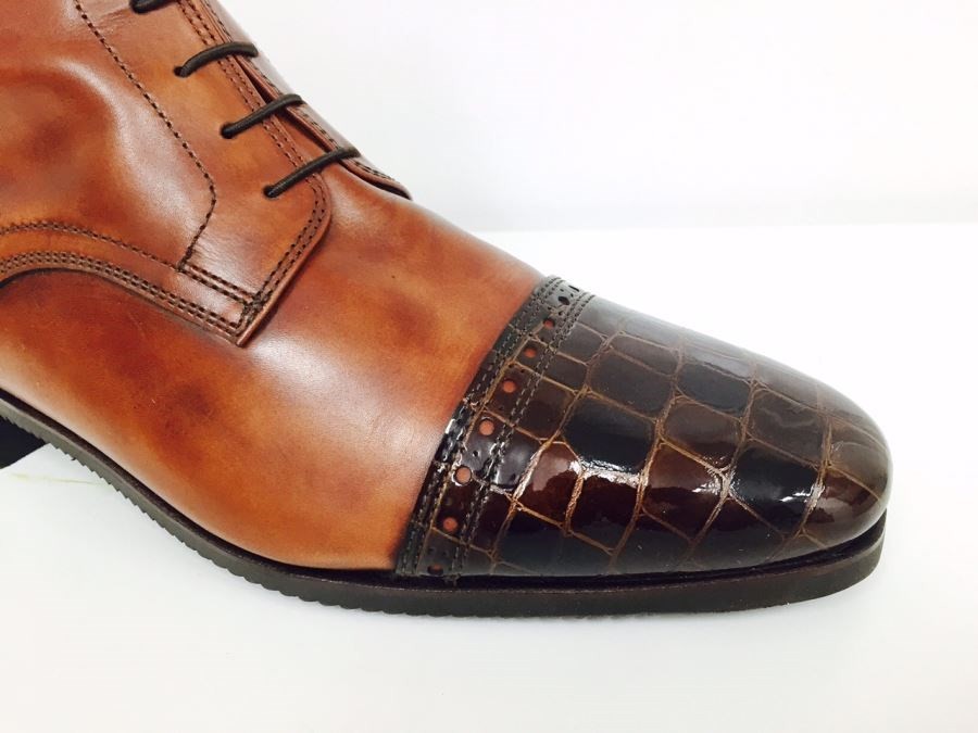 Secchiari Jodhpurs Antique Brown and Croc Secchiari Jodhpurs Antique Brown and Croc