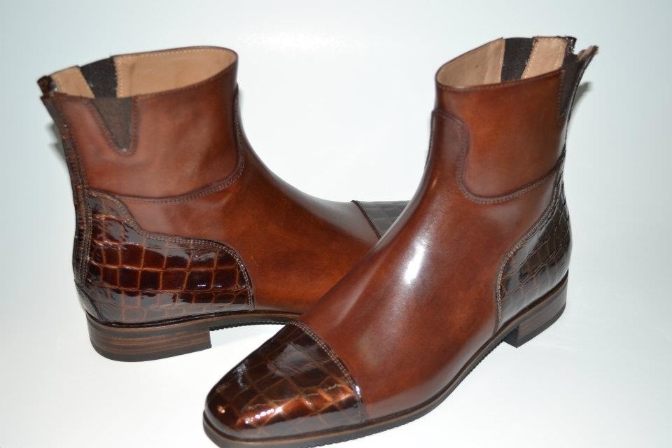 Secchiari Jodhpurs Antique Brown and Croc Secchiari Jodhpurs Antique Brown and Croc