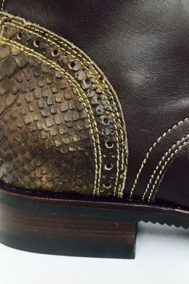 Secchiari Jodhpurs Brown Snakeskin Gold Secchiari Jodhpurs Brown Snakeskin Gold