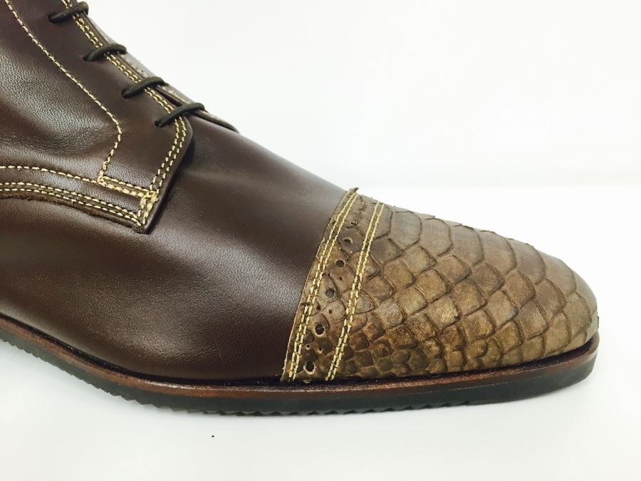 Secchiari Jodhpurs Brown Snakeskin Gold Secchiari Jodhpurs Brown Snakeskin Gold