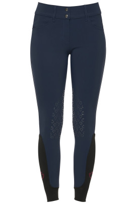 American Riding Breeches Knee Grip Blue Cavalleria Toscana American Riding Breeches Knee Grip Blue Cavalleria Toscana