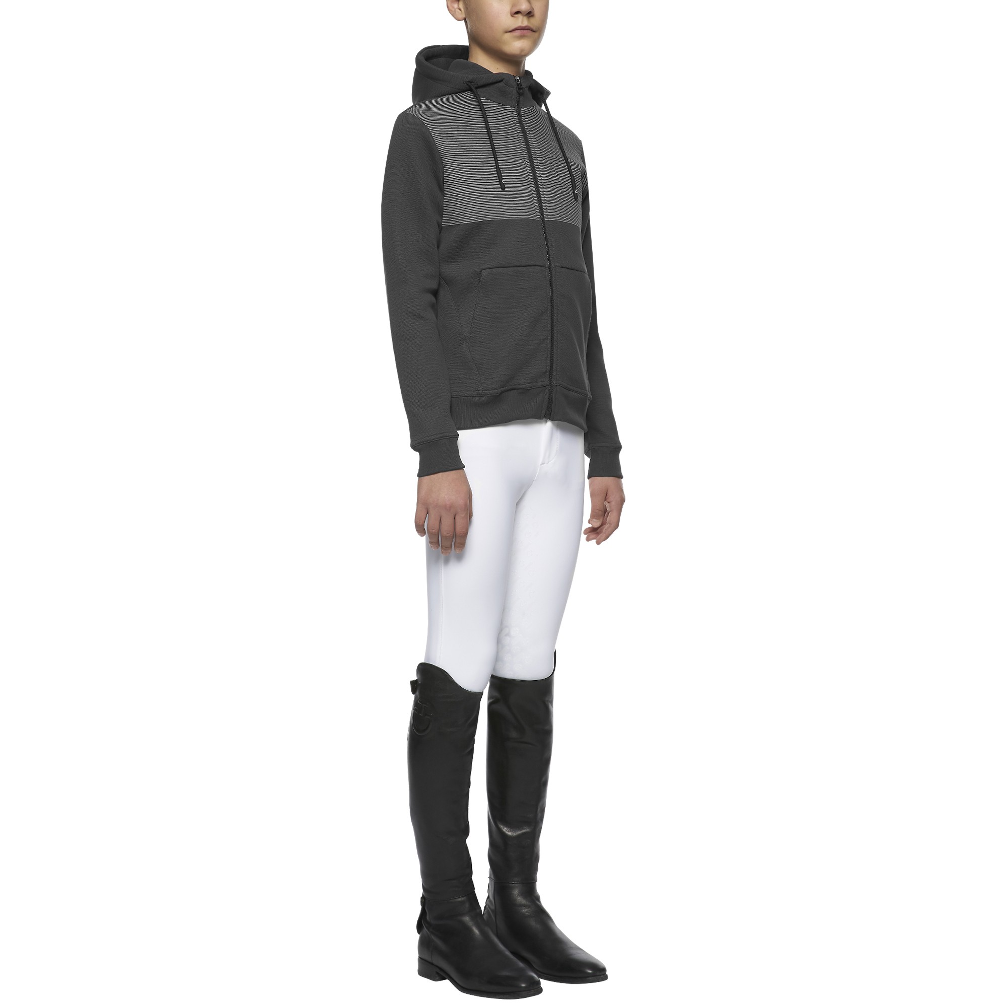 3D CT Print Hooded Zip Sweatshirt Grey Cavalleria Toscana 3D CT Print Hooded Zip Sweatshirt Grey Cavalleria Toscana