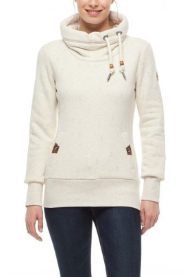 Ragwear Women's Zip Sweater Rylie Marina Zip White