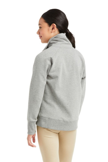 Ariat Meisjes Team Logo Full Zip Grijs, heerlijk om mee te trainen Ariat Meisjes Team Logo Full Zip Grijs, heerlijk om mee te trainen